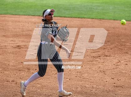 Thumbnail 3 in Grandview vs. Santa Gertrudis Academy (UIL 3A Softball Semifinal) photogallery.
