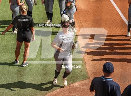 Thumbnail 1 in Grandview vs. Santa Gertrudis Academy (UIL 3A Softball Semifinal) photogallery.