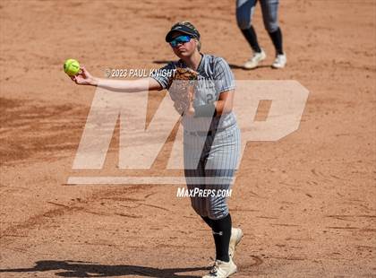 Thumbnail 2 in Grandview vs. Santa Gertrudis Academy (UIL 3A Softball Semifinal) photogallery.