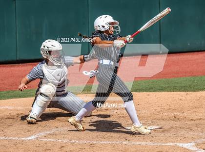 Thumbnail 2 in Grandview vs. Santa Gertrudis Academy (UIL 3A Softball Semifinal) photogallery.