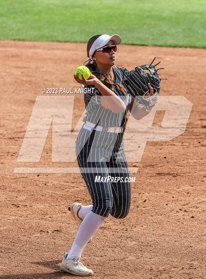 Thumbnail 1 in Grandview vs. Santa Gertrudis Academy (UIL 3A Softball Semifinal) photogallery.