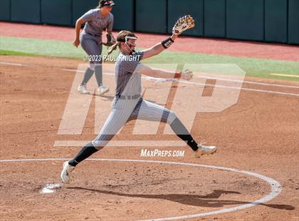 Thumbnail 2 in Grandview vs. Santa Gertrudis Academy (UIL 3A Softball Semifinal) photogallery.