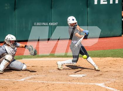 Thumbnail 3 in Grandview vs. Santa Gertrudis Academy (UIL 3A Softball Semifinal) photogallery.