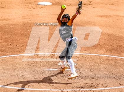 Thumbnail 1 in Grandview vs. Santa Gertrudis Academy (UIL 3A Softball Semifinal) photogallery.