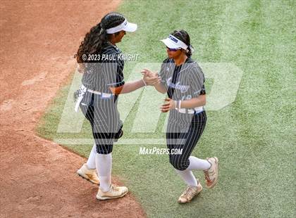 Thumbnail 2 in Grandview vs. Santa Gertrudis Academy (UIL 3A Softball Semifinal) photogallery.