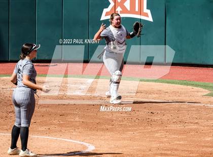 Thumbnail 3 in Grandview vs. Santa Gertrudis Academy (UIL 3A Softball Semifinal) photogallery.