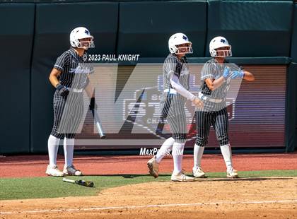 Thumbnail 1 in Grandview vs. Santa Gertrudis Academy (UIL 3A Softball Semifinal) photogallery.
