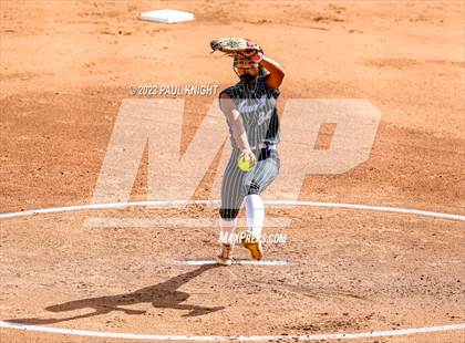 Thumbnail 2 in Grandview vs. Santa Gertrudis Academy (UIL 3A Softball Semifinal) photogallery.