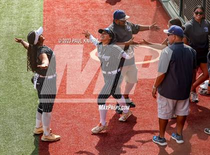 Thumbnail 1 in Grandview vs. Santa Gertrudis Academy (UIL 3A Softball Semifinal) photogallery.