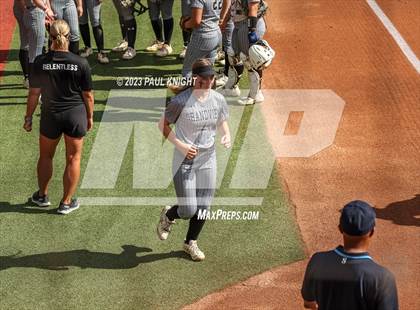 Thumbnail 3 in Grandview vs. Santa Gertrudis Academy (UIL 3A Softball Semifinal) photogallery.