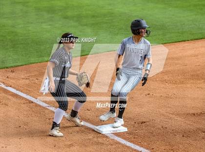 Thumbnail 3 in Grandview vs. Santa Gertrudis Academy (UIL 3A Softball Semifinal) photogallery.