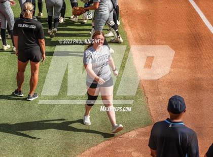 Thumbnail 1 in Grandview vs. Santa Gertrudis Academy (UIL 3A Softball Semifinal) photogallery.