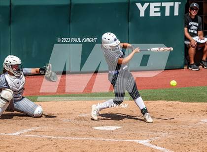 Thumbnail 3 in Grandview vs. Santa Gertrudis Academy (UIL 3A Softball Semifinal) photogallery.