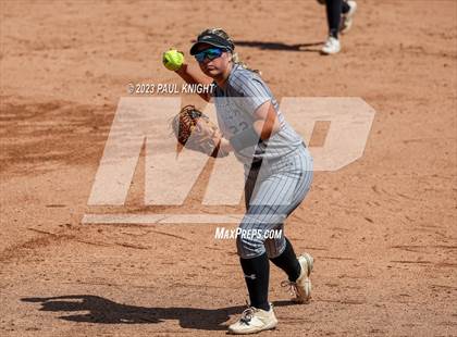 Thumbnail 2 in Grandview vs. Santa Gertrudis Academy (UIL 3A Softball Semifinal) photogallery.