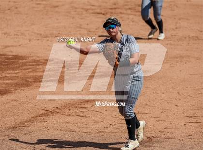 Thumbnail 1 in Grandview vs. Santa Gertrudis Academy (UIL 3A Softball Semifinal) photogallery.