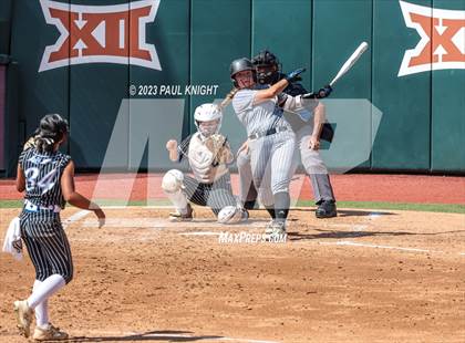 Thumbnail 1 in Grandview vs. Santa Gertrudis Academy (UIL 3A Softball Semifinal) photogallery.