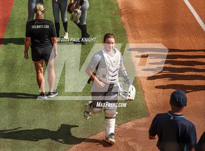 Thumbnail 1 in Grandview vs. Santa Gertrudis Academy (UIL 3A Softball Semifinal) photogallery.