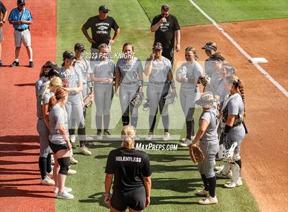 Thumbnail 3 in Grandview vs. Santa Gertrudis Academy (UIL 3A Softball Semifinal) photogallery.