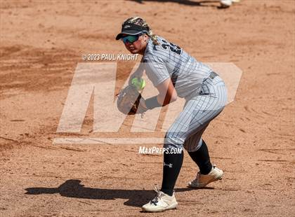 Thumbnail 3 in Grandview vs. Santa Gertrudis Academy (UIL 3A Softball Semifinal) photogallery.