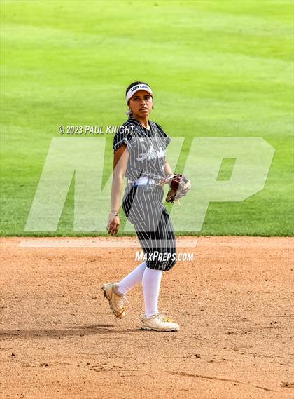 Thumbnail 1 in Grandview vs. Santa Gertrudis Academy (UIL 3A Softball Semifinal) photogallery.