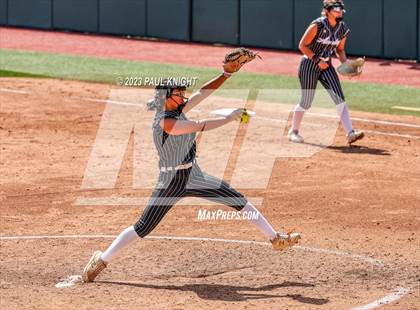 Thumbnail 1 in Grandview vs. Santa Gertrudis Academy (UIL 3A Softball Semifinal) photogallery.