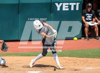 Thumbnail 3 in Grandview vs. Santa Gertrudis Academy (UIL 3A Softball Semifinal) photogallery.