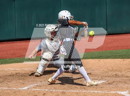 Thumbnail 2 in Grandview vs. Santa Gertrudis Academy (UIL 3A Softball Semifinal) photogallery.