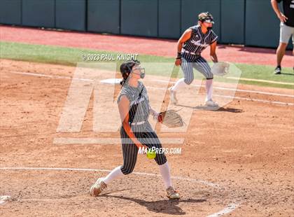 Thumbnail 1 in Grandview vs. Santa Gertrudis Academy (UIL 3A Softball Semifinal) photogallery.