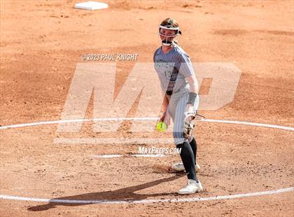 Thumbnail 1 in Grandview vs. Santa Gertrudis Academy (UIL 3A Softball Semifinal) photogallery.