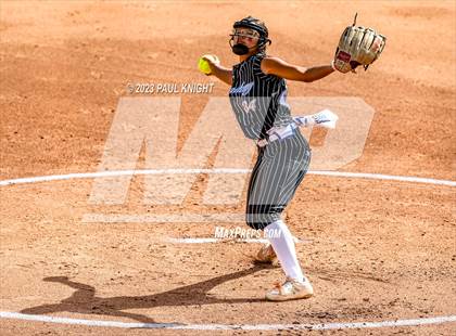 Thumbnail 1 in Grandview vs. Santa Gertrudis Academy (UIL 3A Softball Semifinal) photogallery.