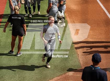 Thumbnail 2 in Grandview vs. Santa Gertrudis Academy (UIL 3A Softball Semifinal) photogallery.