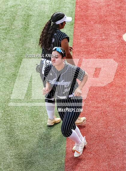 Thumbnail 1 in Grandview vs. Santa Gertrudis Academy (UIL 3A Softball Semifinal) photogallery.