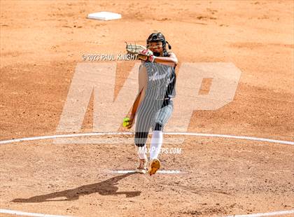 Thumbnail 1 in Grandview vs. Santa Gertrudis Academy (UIL 3A Softball Semifinal) photogallery.