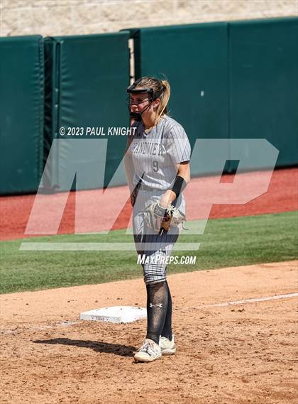 Thumbnail 2 in Grandview vs. Santa Gertrudis Academy (UIL 3A Softball Semifinal) photogallery.