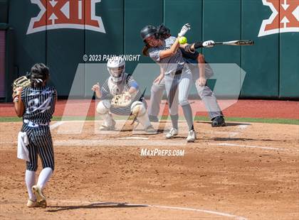 Thumbnail 3 in Grandview vs. Santa Gertrudis Academy (UIL 3A Softball Semifinal) photogallery.