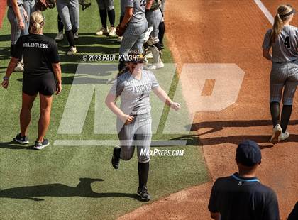 Thumbnail 1 in Grandview vs. Santa Gertrudis Academy (UIL 3A Softball Semifinal) photogallery.