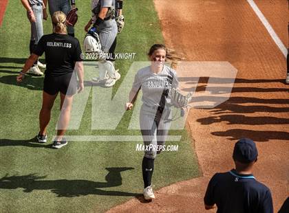 Thumbnail 3 in Grandview vs. Santa Gertrudis Academy (UIL 3A Softball Semifinal) photogallery.
