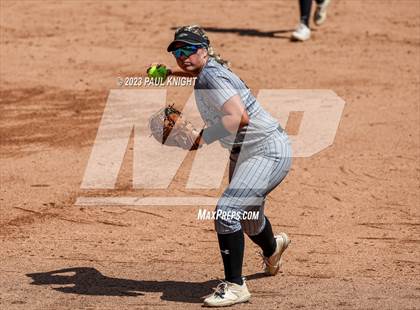 Thumbnail 1 in Grandview vs. Santa Gertrudis Academy (UIL 3A Softball Semifinal) photogallery.