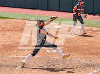 Thumbnail 3 in Grandview vs. Santa Gertrudis Academy (UIL 3A Softball Semifinal) photogallery.