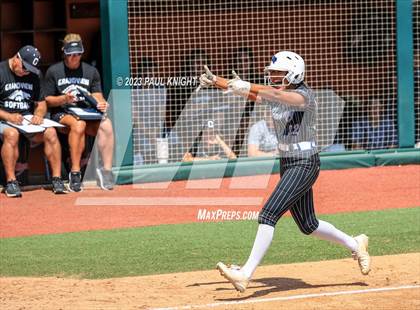 Thumbnail 3 in Grandview vs. Santa Gertrudis Academy (UIL 3A Softball Semifinal) photogallery.