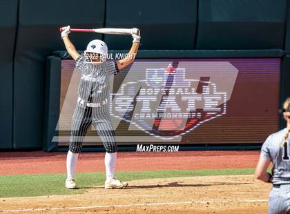 Thumbnail 1 in Grandview vs. Santa Gertrudis Academy (UIL 3A Softball Semifinal) photogallery.