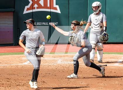 Thumbnail 2 in Grandview vs. Santa Gertrudis Academy (UIL 3A Softball Semifinal) photogallery.