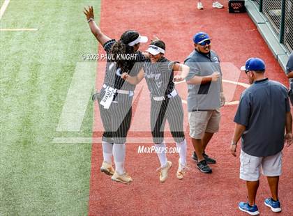 Thumbnail 1 in Grandview vs. Santa Gertrudis Academy (UIL 3A Softball Semifinal) photogallery.