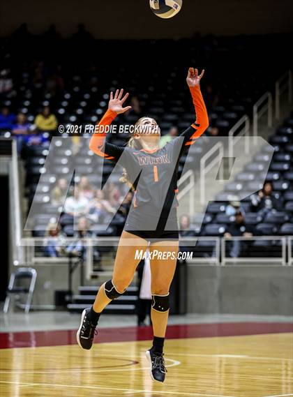 Thumbnail 2 in Wink vs. Thrall (UIL Volleyball 2A Semi-Finals)  photogallery.