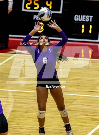 Thumbnail 2 in Wink vs. Thrall (UIL Volleyball 2A Semi-Finals)  photogallery.