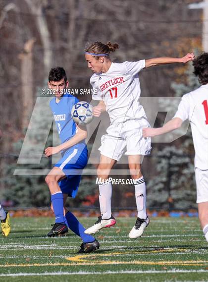 Thumbnail 3 in Mount Greylock Regional @ Bromfield (MIAA Division 5 Quarterfinal) photogallery.