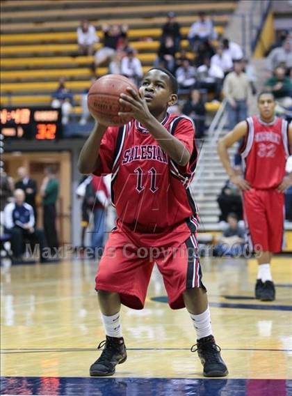 Thumbnail 3 in Salesian vs. Newark Memorial (MLK Classic) photogallery.