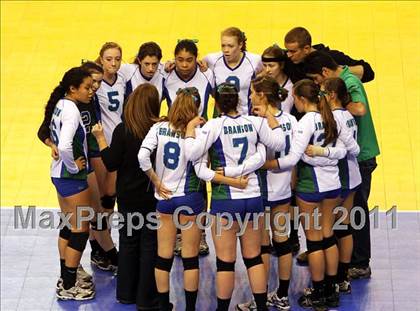 Thumbnail 2 in Tri-City Christian vs. Branson (CIF D5 State Final) photogallery.