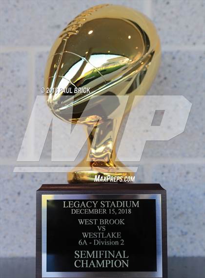 Thumbnail 1 in Westlake vs Beuamont West Brook (UIL 6A Semifinal Playoff) photogallery.