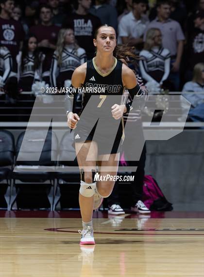 Thumbnail 3 in Iola vs. Crawford (UIL 2A D2 Volleyball Final) photogallery.